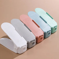 Rangements à Chaussures Ajustables RANGEO™ blancs (Lot de 5)