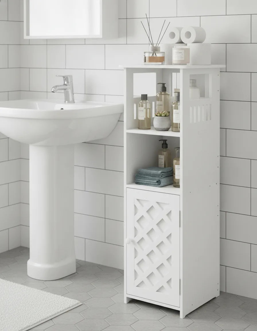 Armoire d'angle étanche avec étagère ouverte